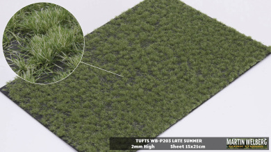 Martin Welberg Scenic Studios P203 – Grasbüschel Spätsommer, 2 mm 