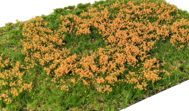 Martin Welberg Scenic Studios PO262 – Geschichtete Grasbüschel mit orangenen Blumen, 2-6 mm 