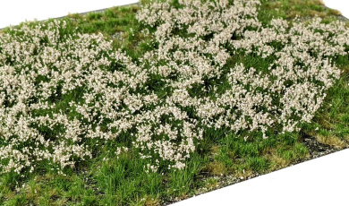 Martin Welberg Scenic Studios PS262 – Geschichtete Grasbüschel mit hellbeigen Blumen, 2-6 mm 