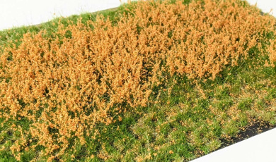 Martin Welberg Scenic Studios PO2122 – Geschichtete Grasbüschel mit orangenen Blumen, 2-12 mm 