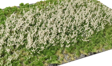 Martin Welberg Scenic Studios PS2122 – Geschichtete Grasbüschel mit hellbeigen Blumen, 2-12 mm 