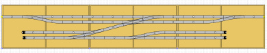 H0-Gleisplan Rangierheim – 1 Ebene, ca. 1,5 qm, Gleissystem Roco Line mit Bettung 