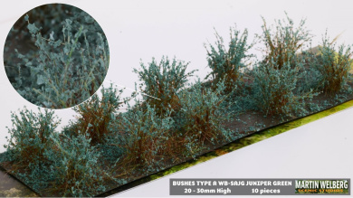 Martin Welberg Scenic Studios SAJG – Büsche Typ A, Wacholder Grün 