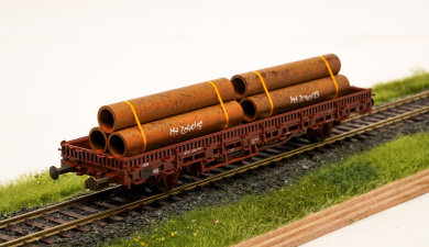 Ladegüter Bauer BM04 (H0) – 2er Set Röhren, gealtert, Sonderserie 