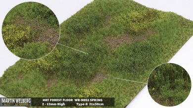 Martin Welberg Scenic Studios M051 – Waldboden Frühling, Fertigmatte 