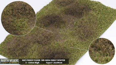 Martin Welberg Scenic Studios M056 – Waldboden Frühwinter, Fertigmatte 
