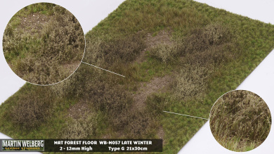 Martin Welberg Scenic Studios M057 – Waldboden Spätwinter, Fertigmatte 