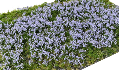 Martin Welberg Scenic Studios PL262 – Geschichtete Grasbüschel mit Lavendelblüten, 2-6 mm 