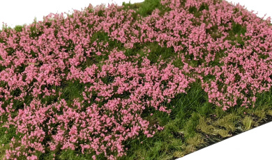 Martin Welberg Scenic Studios PP262 – Geschichtete Grasbüschel mit pinken Blumen, 2-6 mm 