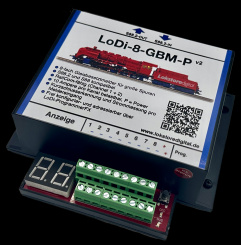 Lokstoredigital LoDi009P.2 – LoDi-8-GBM-P v2 (Power 10A), 8-fach Gleisbesetztmelder für große Spurweiten 