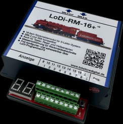 Lokstoredigital LoDi010.2 – LoDi-RM-16+ v2, Rückmeldemodul für 3-Leiter-Anlagen, Reedkontakte & Hallsensoren 