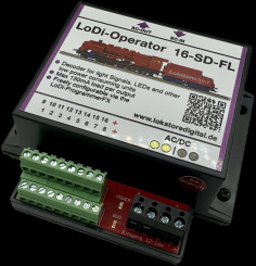 Lokstoredigital LoDI005 – LoDi-Operator 16-SD-FL für Licht- und Flügelsignale 