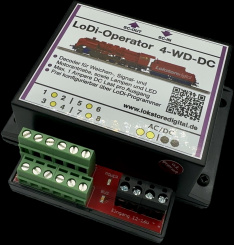 Lokstoredigital LoDi011 – LoDi-Operator 4-WD-DC Weichendecoder für Gleichstromantriebe 