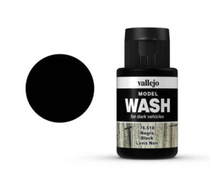 Vallejo Model Wash 76518 – BLACK, 35 ml 