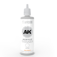 AK Interactive AK11500 – Acrylic Thinner / Acryl Verdünner, 100 ml 
