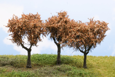 Martin Welberg Scenic Studios TMF – 3 Fine Scale Bäume, Medium Fall / Herbst, ca. 8–12 cm 