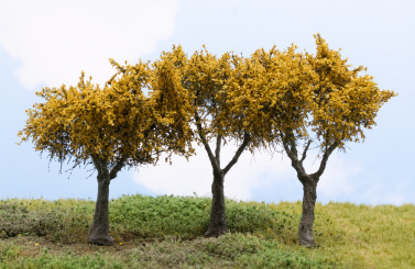 Martin Welberg Scenic Studios TMM – 3 Fine Scale Bäume, Medium Moss Light Green / Helles Moosgrün, ca. 8–12 cm 