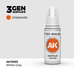 AK Interactive AK11003 – White Grey / Weiß-Grau, 18ml 