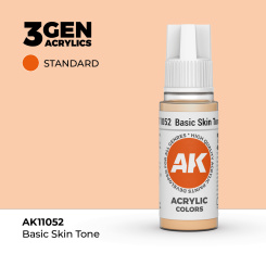 AK Interactive AK11052 – Basic Skin Tone / Grundhautton, 18ml 