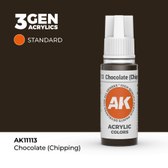 AK Interactive AK11113 – Chocolate (CHIPPING) / Schokolade (Splittern), 18ml 