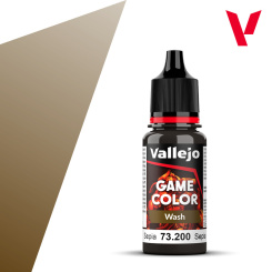 Vallejo 73200 – Game Color Wash Sepia, 18 ml 