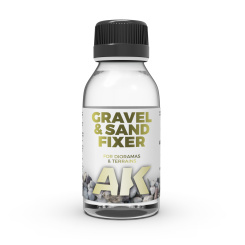 AK Interactive AK118 – Gravel and Sand Fixer – Sand- und Kiesfixierer, 100 ml 