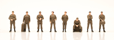 Schrumpfmich B2026B14HF – Bundeswehr-Heimfahrt nach dem Manöver 1985, 8 Figuren, H0 