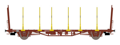 Dekas DK-873134 – Holztransportwagen Bauart Lnps 891 der Green Cargo 