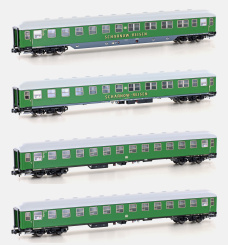 Hobbytrain H22202 (N) – 4-teiliges Set Liegewagen der DB 
