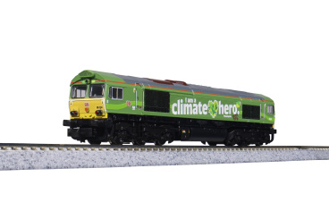 Kato K10835 (N) – Diesellok Class 66 der BD Cargo/ Climate Hero 