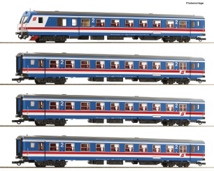 Roco 6200200 – 4-teiliges Wendezug-Set -Valousek-Edition- der ÖBB, digital 