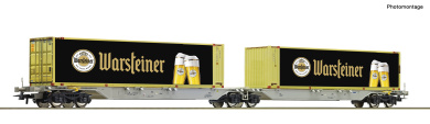Roco 6600320 – Container-Doppeltragwagen Sggmrs -Warsteiner- der AAE 