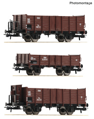 Roco 6600250 – 3-tlg. Set Offene Güterwagen der ÖBB 