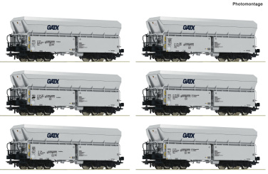Roco 6600220 – 6-tlg. Set Selbstentladewagen der GATX 