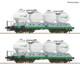 Roco 6600237 – 2-teiliges Set Silowagen Uacs der ČD 