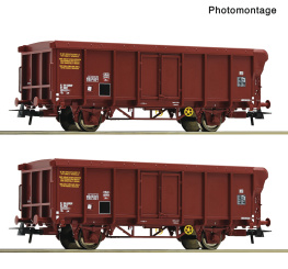 Roco 6600251 – 2-teiliges Set Rolldachwagen der SNCF 