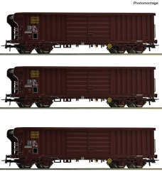 Roco 6600285 – 3-eiliges Set Rolldachwagen der SNCF 