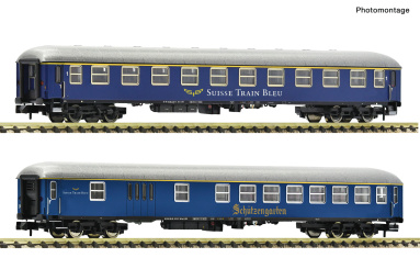 Fleischmann 6260083 (N) – 2-teiliges Schnellzugwagenste der Suisse Train Bleu 