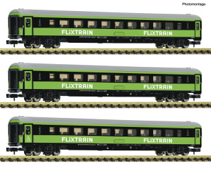 Fleischmann 6260086 (N) – 3-teiliges Set Reisezugwagen Flixtrain Set 2 