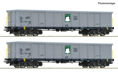 Roco 6600295 – 2-teiliges Set Offene Güterwagen der Tankwagon 