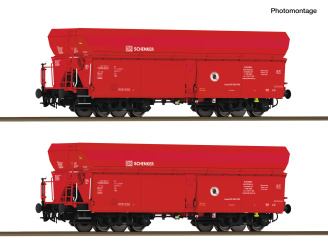 Roco 6600326 – 2-teiliges Set Selbstentladewagen der DB Schenker 