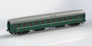Igra 97200035 (TT) – 2. Klasse Schnellzugwagen Ba mit Funkzentrale der CSD 