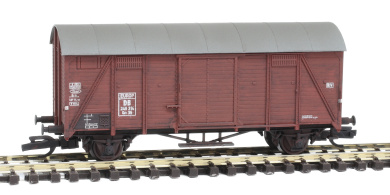 Igra 96600006w (TT) – Gedeckter Güterwagen GM 39 -Europ- der DB, gealtert 
