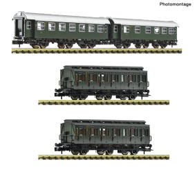 Fleischmann 6260114 (N) – Wagenset 1 „Personenzug Krefeld“ der DB mit Umbauwagenpaar und zwei Abteilwagen 