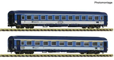 Fleischmann 6260121 (N) – 2-teiliges Eurofima-Wagen-Set der CD 