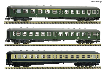 Fleischmann 6260131 (N) – 3-teiliges Reisezugwagen-Set 1 „E 2873“ der DB 