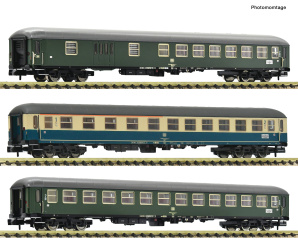 Fleischmann 6260132 (N) – 3-teiliges Reisezugwagen-Set 2 „E 2873“ der DB 