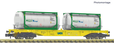 Fleischmann 6660178 (N) – Containertragwagen der GATX 
