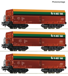 Roco 6600218 – 3-teiliges Selbstentladewagen-Set Fals der Pol-Miedz Trans 
