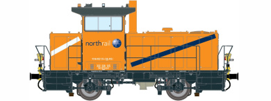 Dekas DK-8758054 – Diesellok Vossloh G322B der Northrail, digital (DCC/M4) & Sound 
